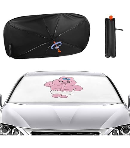 Amazon.co.jp: おぱんちゅうさぎ 車用サンシェード 傘型 車フロント